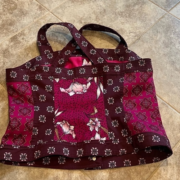 🆕 WHBM floral animal print strappy button down camisole tank top p… - Picture 6 of 10